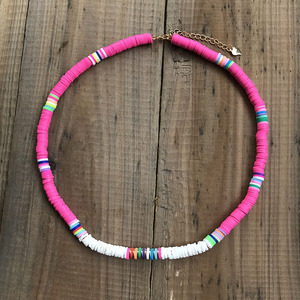 Collar de Perlas Heishi, Gargantilla de Verano con Cuentas Heishi de Arcilla Polimérica y Vinilo para Mujer - Product Image 5