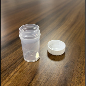 Vial de Muestra de 15 ml, Plástico Transparente con Tapa de Rosca, para Uso en Laboratorio - Product Image 4
