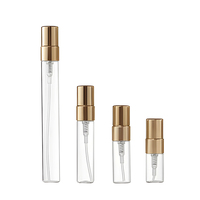 2ml 3ml 5ml 10ml Petits flacons d'atomiseur de parfum Échantillon de bouteille en verre avec pompe de pulvérisation en plastique Mini bouteilles de testeur