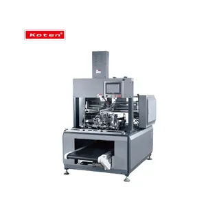 QTJ420/600 Automatic Rigid Paper Box Corner Tape Pasting Machine Mini Automatic Gluing Machine
