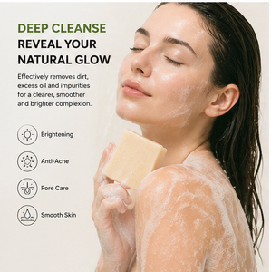 <span class=keywords><strong>Savon</strong></span> Éclaircissant Sept Herbes Marque Privée Unifiant le Teint Correcteur de Taches Brunes Fait Main à Base de Plantes Barre Éclaircissante ODM - Product Image 6