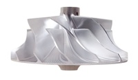 PTE7675 76.44/102.40mm 7+7 Bilah Kompresor Turbocharger Billet Point Milling Wheel untuk PTE7675 GEN 2 Tinggi Keseluruhan: 55.90mm