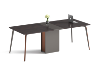 Nouvelle arrivée, table de conférence en bois au design moderne pour salle de conférence, utilisation hôtelière, bureau commercial multi-personnes