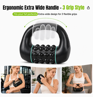 Masseur à rouleaux électrique compact à rotation automatique, multi-balles, rechargeable par USB, portable, idéal pour les voyages, soulagement musculaire des tissus profonds