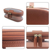 JOYSUN Trousse de Toilette de Voyage Transparente en PU avec Bordure Personnalisable, Grande Taille, Imperméable, Réutilisable, pour Cosmétiques et Articles de Beauté