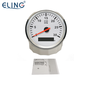 ELING 85MM Tachymètre RPM Tacho Jauge REV <span class=keywords><strong>Compteur</strong></span> avec <span class=keywords><strong>Compteur</strong></span> <span class=keywords><strong>d</strong></span>'<span class=keywords><strong>Heures</strong></span> Essence Diesel 12V 24V avec Rétro-Éclairage Rouge - Product Image 6