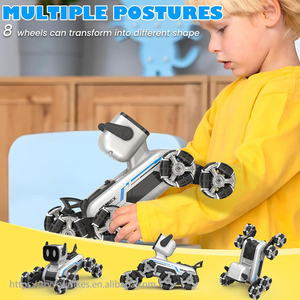 Ept Dual RC 8-bánh diễn viên đóng Thế Robot Dog đèn âm nhạc 8 bánh xe đồ chơi máy thông minh điều khiển từ xa Kid 8 bánh xe thông minh robot xe - Product Image 5