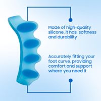 Entretoises d'orteils en gel confortables et respirantes lisseur réglable SEBS matériel correcteur de forme d'oignons