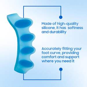 Nyaman dan bernapas Gel kaki Spacers pelurus disesuaikan bahan SEBS korektor bentuk bunion - Product Image 5