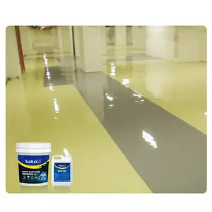 Beige Water Based Epoxy Floor Coating Acid Resistance Anti-Static Color Weather Cement Resist Floor Cover Painting Suppliers