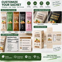 Protéine d'arachide en sachet individuel 30g – Poudre protéinée végétale végane pour la gym, l'hôtel, les voyages – Pour propriétaires de marques et distributeurs