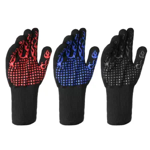 Heat Resistance 500 Degree Kitchen Cooking Anti Heat BBQ Glove Safety Work Glove