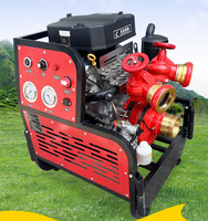 OEM ODM 35HP Pompe de lutte contre l'incendie diesel Remorque LED Veilleuse de travail de nuit 160 M³ par heure Débit 4 pouces Unité mobile d'urgence