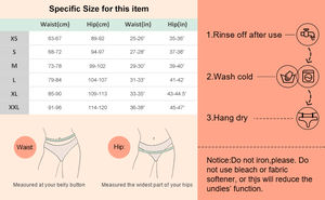 Culotte à séchage rapide à 4 couches taille haute 45ml slips tricotés étanches à haut débit pour les saignements post-partum pendant <span class=keywords><strong>la</strong></span> période - Product Image 6