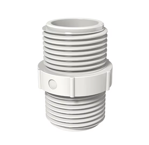 Raccords filetés en caoutchouc UPVC de haute qualité, double filetage mâle, filetage BSP, haute pression, construction - Product Image 1