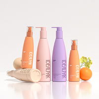 Bouteille de shampoing personnalisée en PET 150ml 250ml 350ml avec revêtement UV et électroplaqué or/argent pour après-shampoing