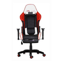 ALINUNU Vente en gros Chaise de direction de style course Chaise de bureau ergonomique en cuir artificiel pour joueurs PC convertible Bureau tournant
