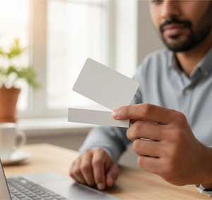 Tarjetas de PVC ultra blancas premium CR80, tamaño de tarjeta de crédito, tarjetas de plástico para impresión de tarjetas de identificación y control de acceso - Product Image 3