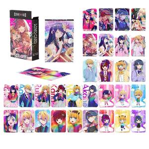 30ชิ้นอะนิเมะโฮโลแกรมของฉัน heroed สถาบันการศึกษาแฟลชการ์ดสะสม2D โปสการ์ดขนาดเล็กสองด้าน LOMO - Product Image 4