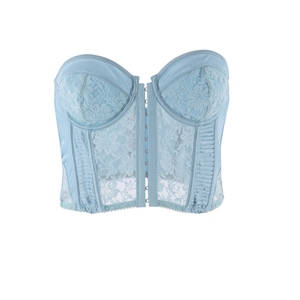 2024 Faja body ODM/OEM Satin et dentelle Corset avec dentelle à armatures os Corset ouverture avant Shapewear femmes Standard 2 pièces - Product Image 1