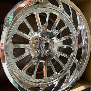 Rueda Forjada 6061-T6 <span class=keywords><strong>22x10</strong></span> 22x12 24x14 24X16 26x16 28x16 30x16 8X170 6X139.7 Personalización en Negro y Pulido para Camiones y Camionetas - Product Image 2