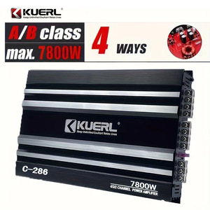 Amplificateur de puissance audio pour voiture KUERL C-286 4 canaux, en alliage d'aluminium, haute puissance, amélioration pour système audio de véhicule - Product Image 4