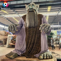 Monstre géant animatronique réaliste et personnalisé pour la décoration de parcs à thème et les attractions commerciales