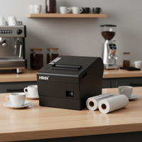 Imprimante thermique de reçus HOP-E802 avec coupe automatique pour usine, mobile, haute vitesse, multi-interfaces, 260 mm/s, ESC/POS, 80 mm