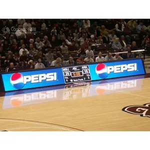 Hd Diecast Panel Sign Basketball Court Banner Cheap Sports Perimeter Advertising System Indoor Stadium P10 Led Display Screen