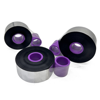 Ruban TTO en résine de cire 55mm 33mm avec encre à l'intérieur/à l'extérieur près du bord près du papier de transfert de bord et du film pour l'impression de la date de l'emballage