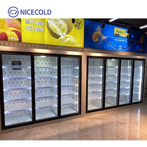 16 Cửa Đi Bộ Trong Bia Mát 30 "* 75" Cửa Kính Hiển Thị Phòng Lạnh Cho Siêu Thị - Product Image 4