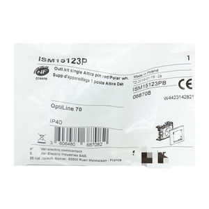 <b>Electric</b> ISM15123P IP40 Outl. <b>Kit</b> Single Altira Pin New NFP Sealed - Product Image 2