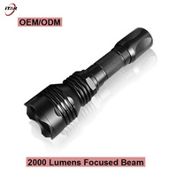 Lampe de poche tactique LED L2 U2 2.5K lumineuse, portée 500 mètres, conception classique, spécifications OEM ODM, projecteur portatif