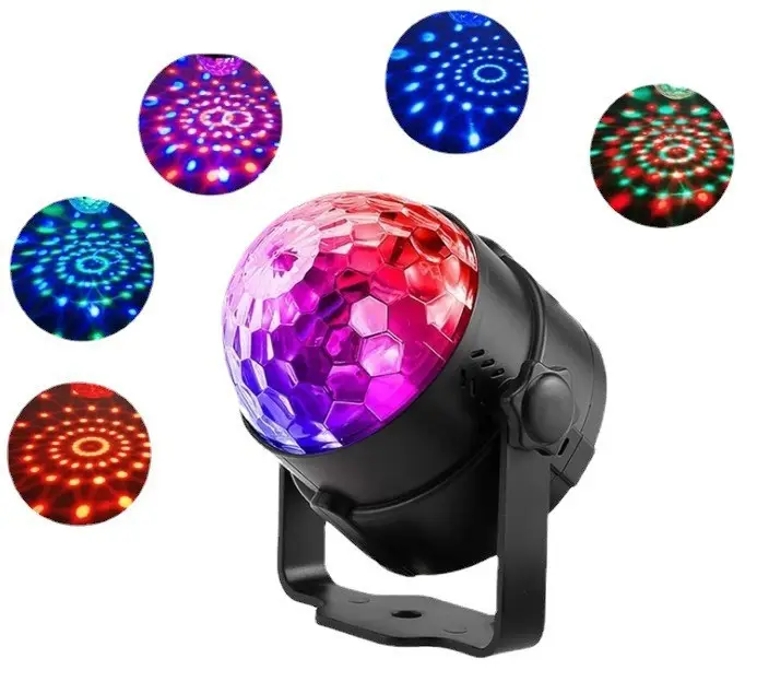 Mini Party Disco Club DJ Light Laser RGB LED Crystal Magic Ball Stage Effect Lighting Lamp