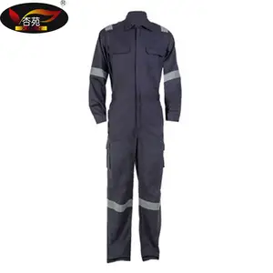 EN 11612 NFPA 2112 THPC Combed Flame Retardant 100 Cotton Coveralls