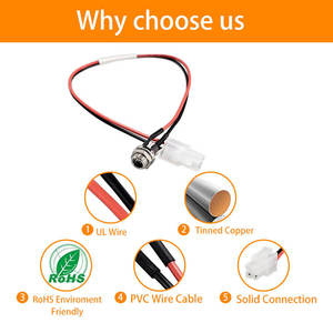 Cable de Conexión de Cobre Estañado de 2 Pines y 24 AWG, MOLEX, OEM/ODM, para Electrodomésticos - Product Image 5