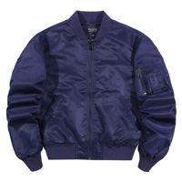 Veste pour hommes avec broderie en nylon MA1 Flight Blouson d'aviateur personnalisé pour hommes