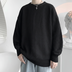 Maglioni da uomo Casual di base larghi lavorati a maglia 3 colori IS-TS91 Design - Product Image 1