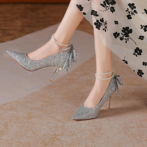 <span class=keywords><strong>Scarpe</strong></span> da Sposa con Tacco Alto a Stiletto in Cristallo, Punta Affusolata, per Tutte le Stagioni, con Strass - Product Image 1