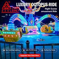 Manèges pour enfants sur le thème des parcs d'attractions, fabricant de manèges rotatifs Big Octopus à vendre