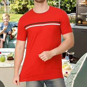 เสื้อยืดคอกลมลำลองคุณภาพพรีเมียมแบบขายส่ง ปรับแต่งได้ ทรงปกติสำหรับผู้ชาย น้ำหนัก 220 กรัม ระบายอากาศได้ดี แขนสั้น ผ้าฝ้ายถัก 100% - Product Image 3