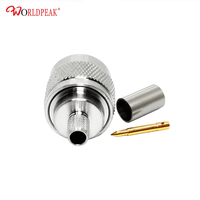 Connecteur de câble coaxial à sertir RF 50Ohm d'alimentation d'usine N connecteurs électriques mâles pour câble coaxial LMR240/H155/RG59