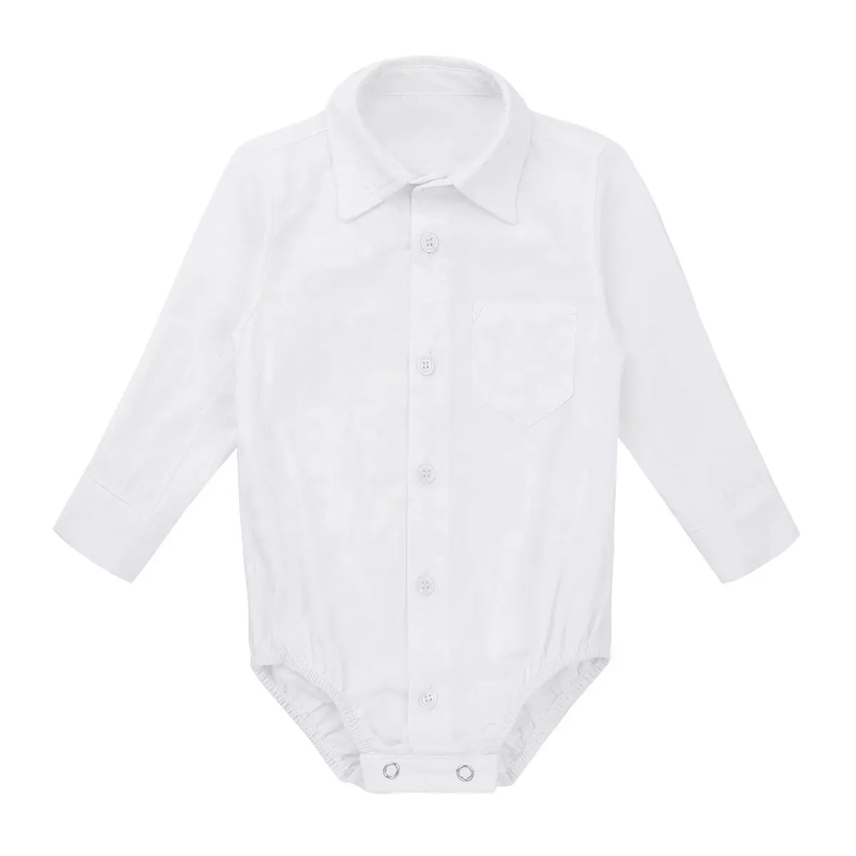 Bebek bebek giysileri Boys uzun kollu resmi beyefendi gömlek Romper bebek kıyafetleri tulum tulum yenidoğan 3 ila 24 ay