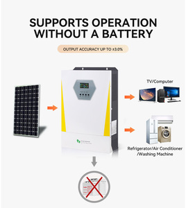 Convertisseur hybride solaire 6200W 6,2kW hors réseau/sur réseau, sortie unique 220-240VAC, batterie lithium-ion, certifié CE/ISO/RHOS, hors réseau - Product Image 6