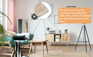 12-gói Silicone góc bảo vệ cho bé Đồ nội thất trong suốt cạnh an toàn cản Bìa sắc nét bảng cạnh protective_<span class=keywords><strong>guard</strong></span> - Product Image 5