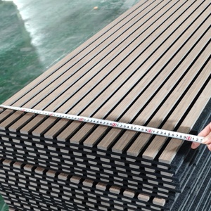 Paneles Acústicos de <span class=keywords><strong>Madera</strong></span> con Revestimiento de Chapa de MDF Perforado, Estilo Listones, <span class=keywords><strong>Precio</strong></span> Razonable de Fábrica Estándar en China - Product Image 4