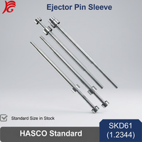 Precio de Fábrica, Casquillo Expulsor Estándar HASCO H13 1.2344, Casquillos Expulsores de Acero Endurecido para Moldes de Plástico, Alta Durabilidad