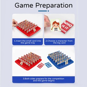 Juego de Mesa de Cartas Divertidas con Preguntas de Pensamiento Rápido, Adivina Quién Soy, Fácil de Cargar, Tamaño Grande, Juguetes para Niños - Product Image 5