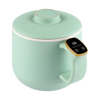 Poêle électrique antiadhésive, casseroles, mini-cuiseur électrique multifonctionnel, marmite électrique, appareil de cuisson domestique 1,6 L, 2-3 personnes, pour la maison, le dortoir, le bureau