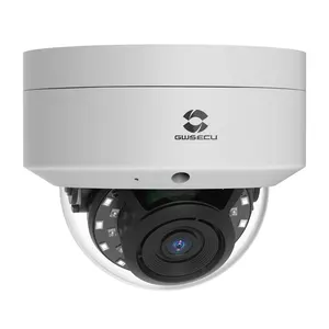 GWSECU 8MP 4K güvenlik IP Dome POE kamera AI İnsan araç algılama, dahili mikrofon, ses, 30m IR gece görüş, IP10 Vandalproof